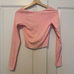 Aerie Pink Long Sleeve Top
